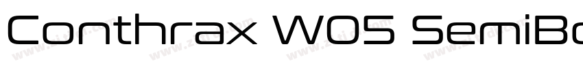 Conthrax W05 SemiBol字体转换